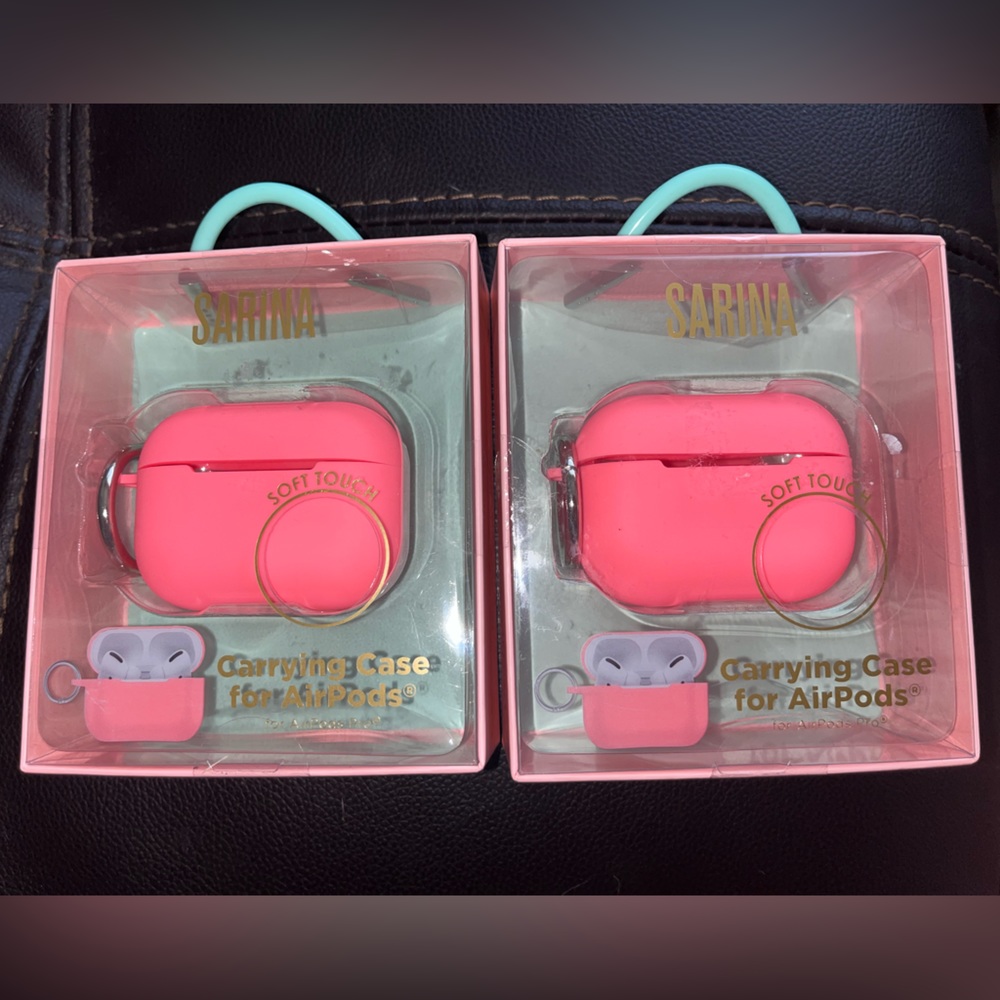 Sarina pink AirPods Pro Case bundle of 2 NWT NIB